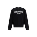 Sweat-shirt en coton noir Dsquared²