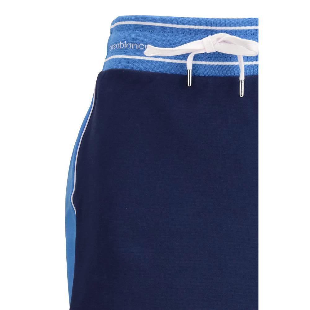 Casablanca Blue Cotton Mini Skirt by Casablanca