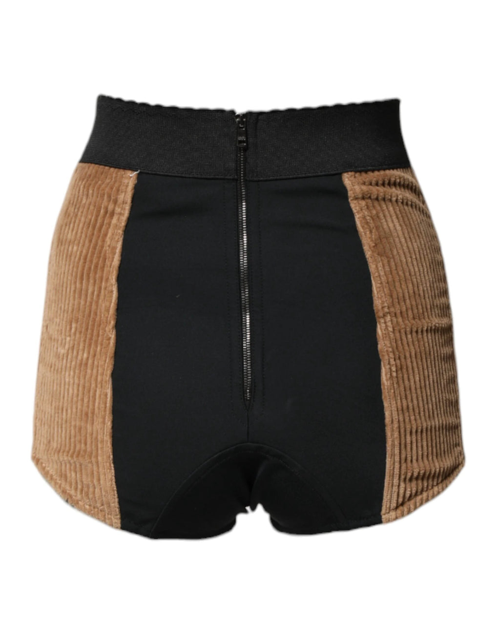 Dolce & Gabbana Brown Cotton High Waisted Hot Pants Shorts by Dolce & Gabbana