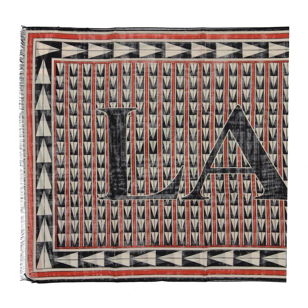 Lanvin Black Wool Scarf by Lanvin