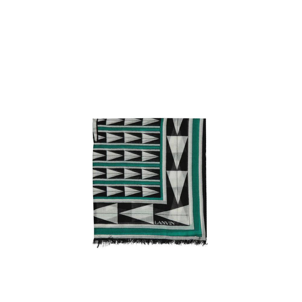 Lanvin Bicolor Wool Scarf by Lanvin
