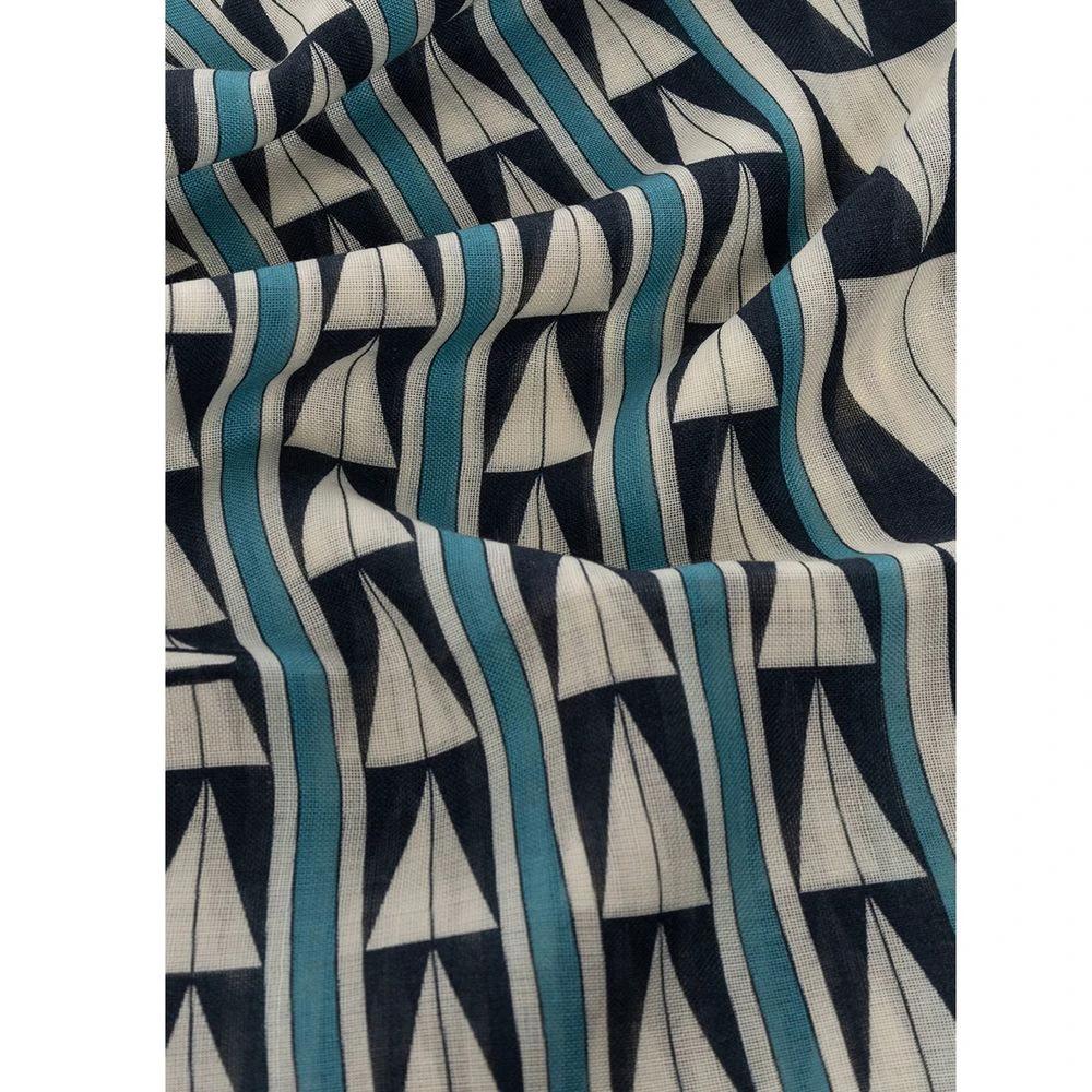 Lanvin Blue Wool Scarf by Lanvin