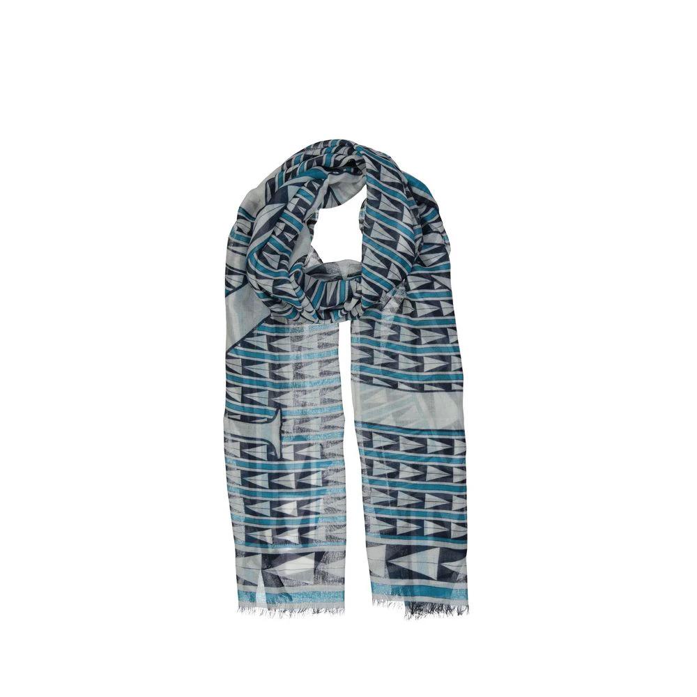 Lanvin Blue Wool Scarf by Lanvin