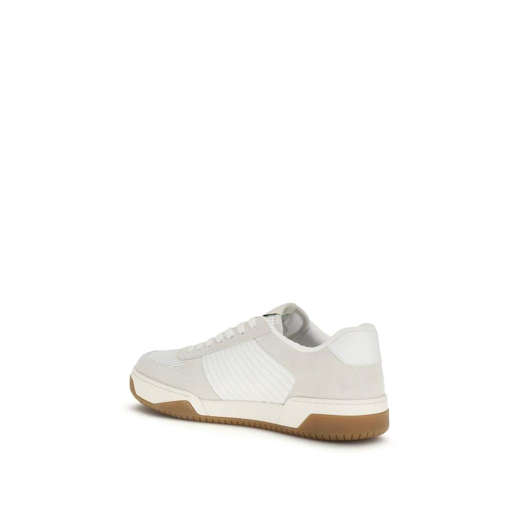 Valentino Garavani White Calf Leather Bos Taurus Athletic Sneakers by Valentino Garavani