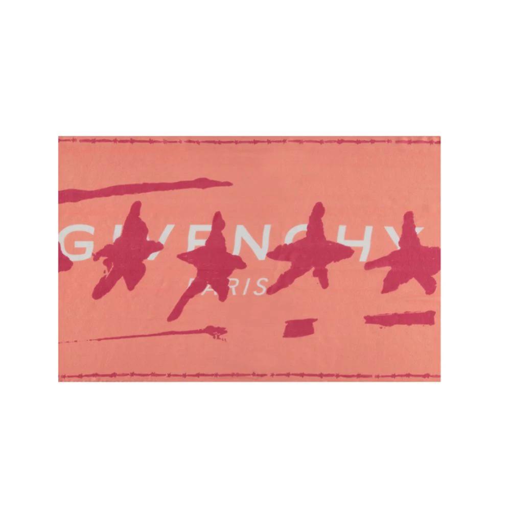 Givenchy Orange Silk Scarf by Givenchy