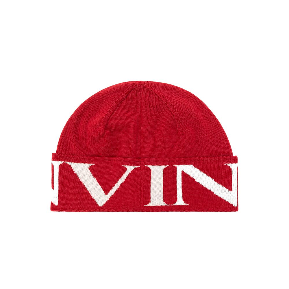 Bonnet en laine multicolore Lanvin