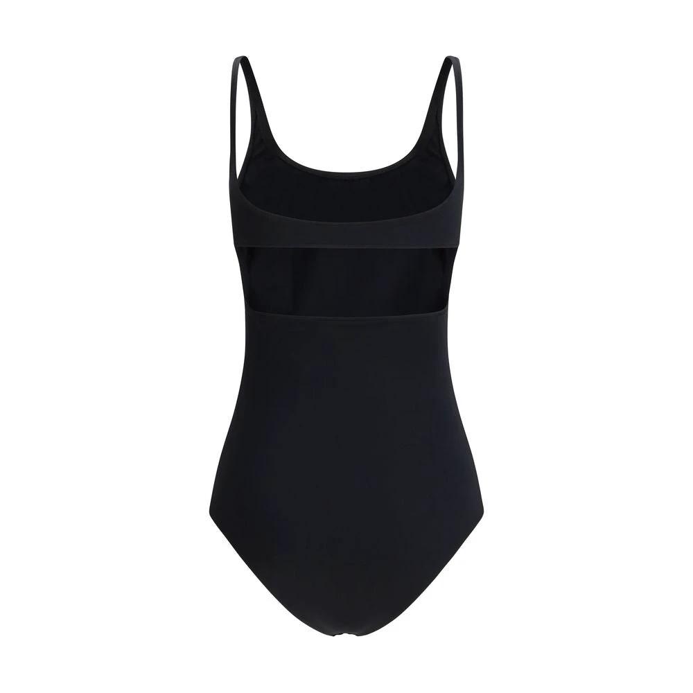 Courrèges Black Elastane One-Piece Swimsuit by Courrèges