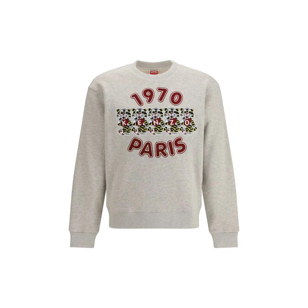 Kenzo Gray Cotton Sweatshirt by Kenzo