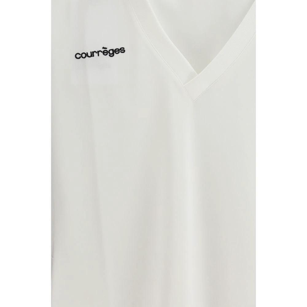 Courrèges White Cotton Polo Shirt by Courrèges