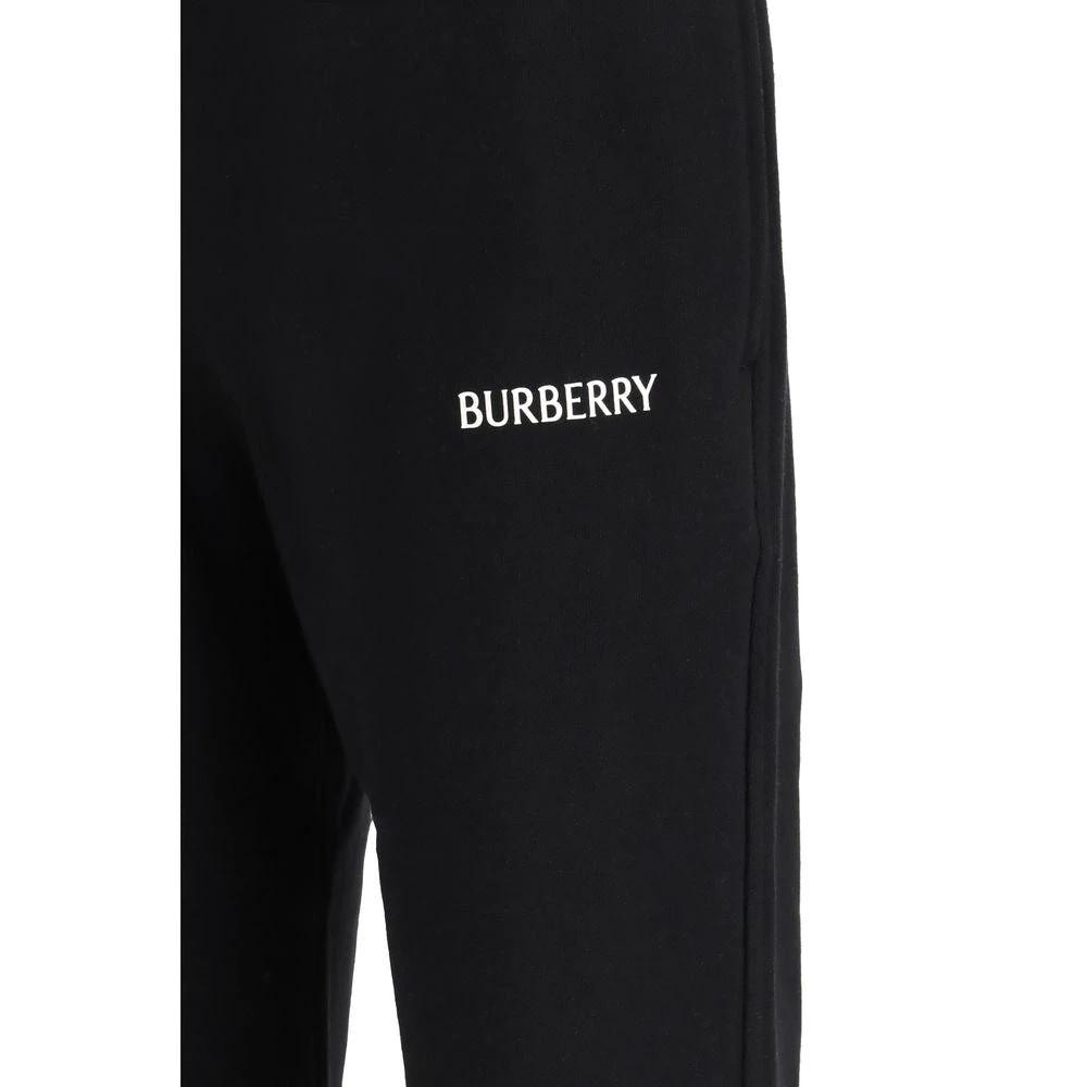 Pantalon de jogging Burberry en coton noir (pantalon de sport)