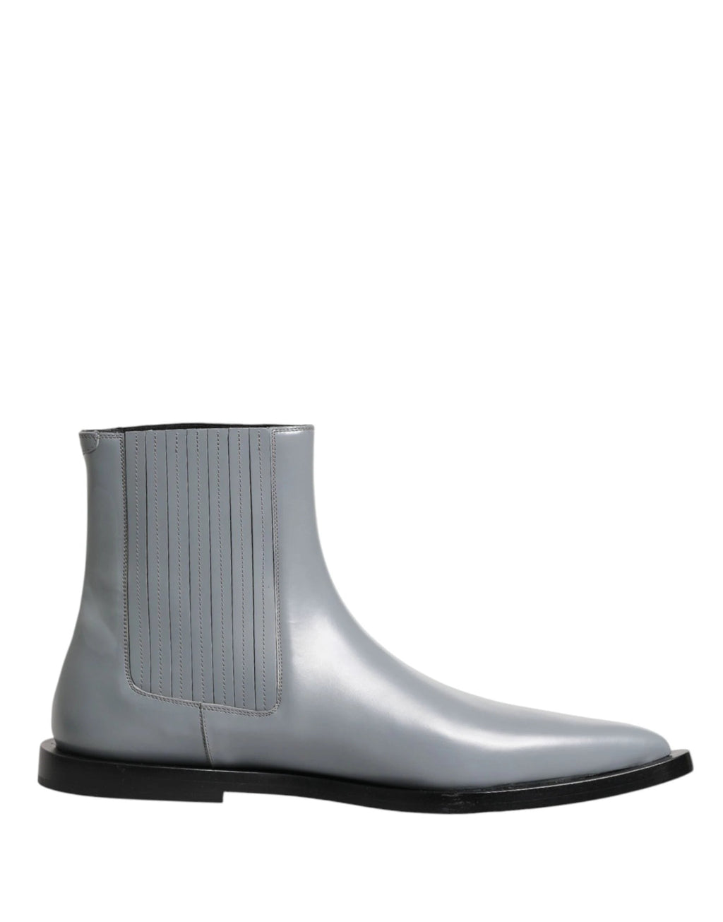 Dolce & Gabbana Light Gray Chelsea Short Ankle Boots Shoes by Dolce & Gabbana