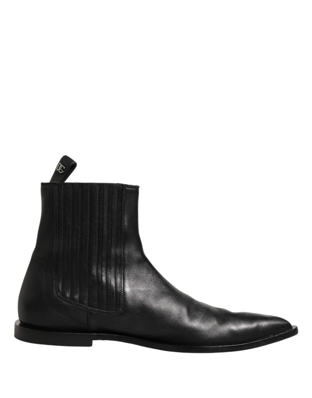 Dolce & Gabbana Black Chelsea Men Short Ankle Boots Shoes by Dolce & Gabbana