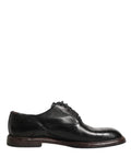 Dolce & Gabbana Black Calfskin Leather Oxford Dress Shoes by Dolce & Gabbana