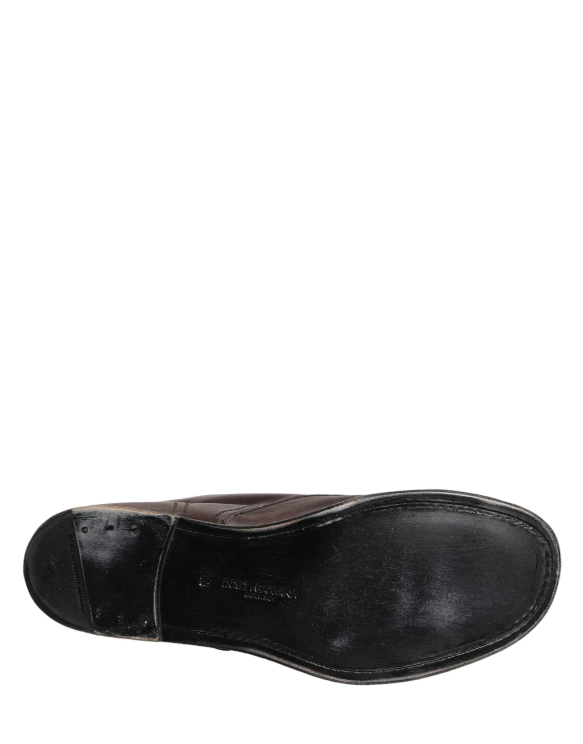 Dolce & Gabbana Brown Lace Up Short Ankle Boots Men Shoes by Dolce & Gabbana