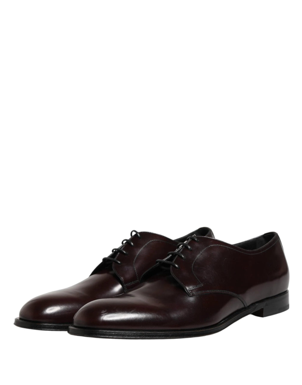 Dolce & Gabbana Black Lace Up Leather Dress Derby Men Shoes by Dolce & Gabbana