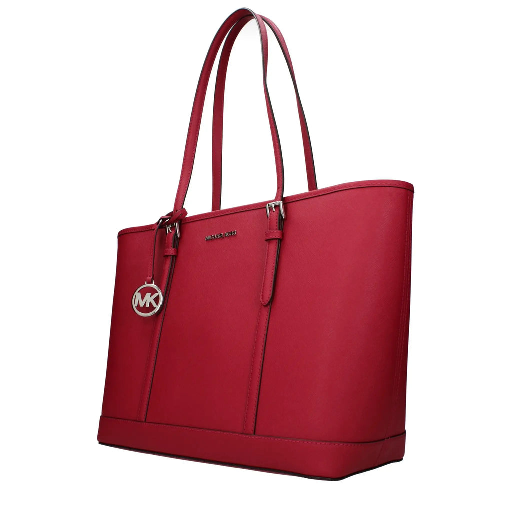 Sac bandoulière en cuir rouge Michael Kors