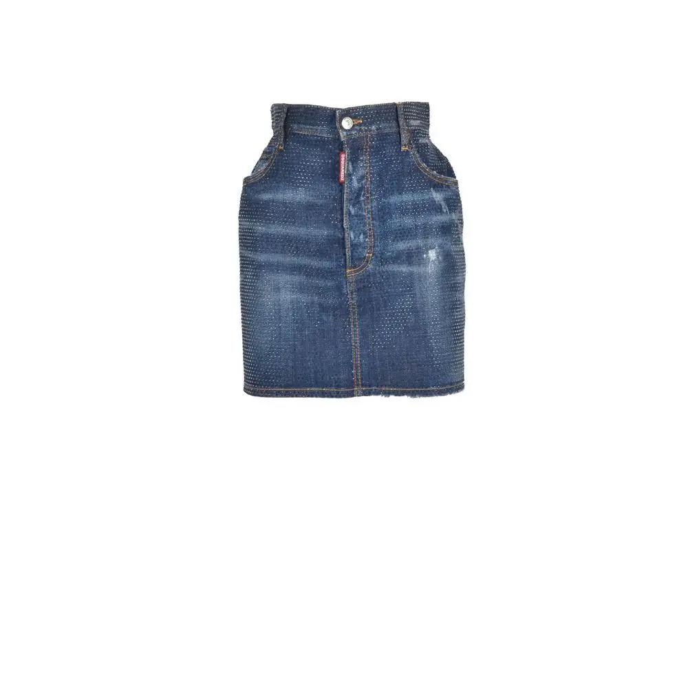 Jupe en jean bleu Dsquared²