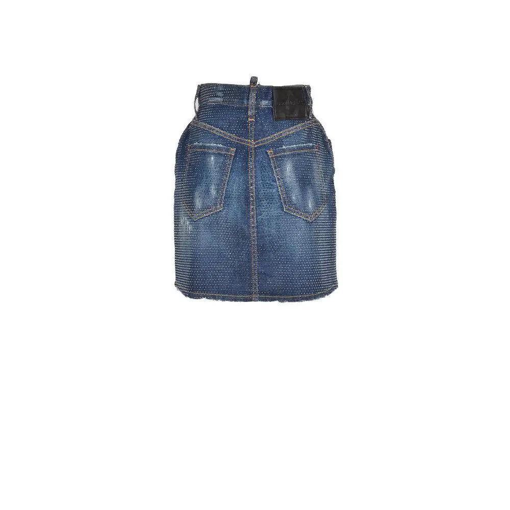 Jupe en jean bleu Dsquared²