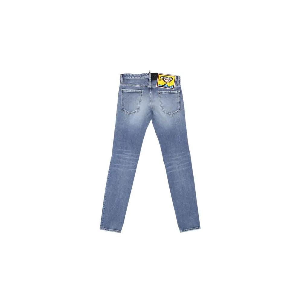 Men’s Blue Straight-Leg Jeans – Dsquared2 Classic Denim Pants
