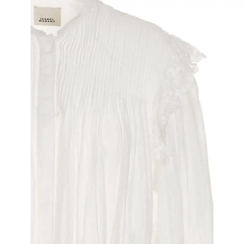Women’s White Viscose Shirt – Isabel Marant Mikia Elegant Top