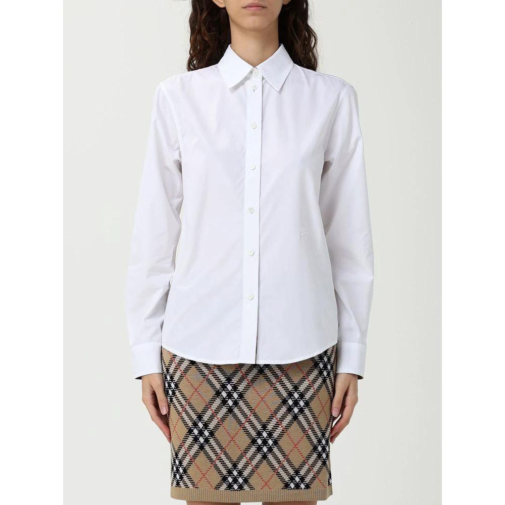 Burberry White Cotton Dress Shirt by Burberry