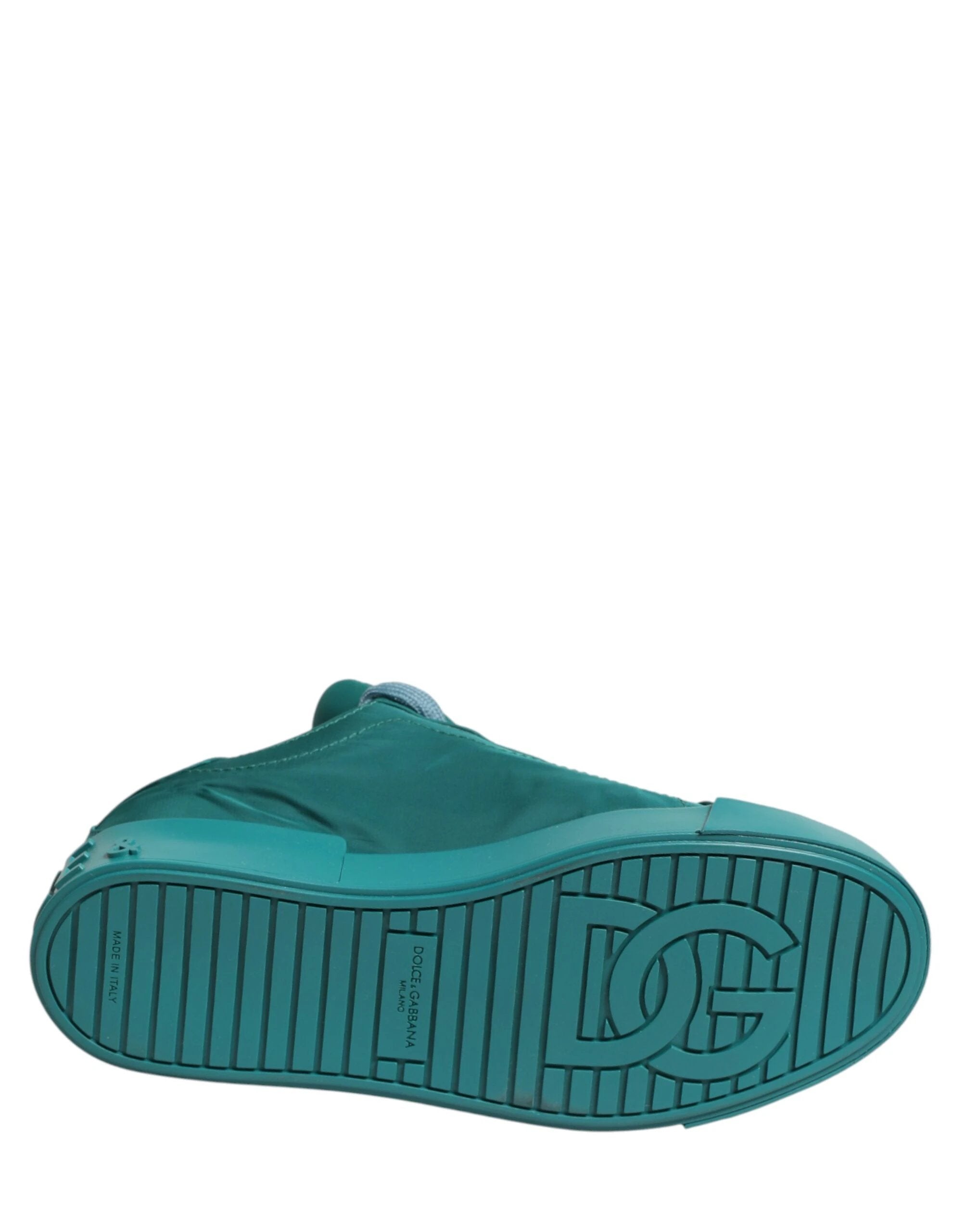 Dolce & Gabbana Teal Portofino Men Low Top Sneakers Shoes by Dolce & Gabbana
