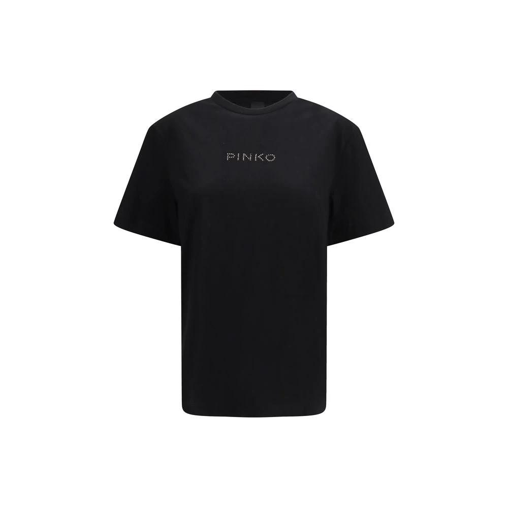 PINKO Black Cotton T-Shirt by PINKO