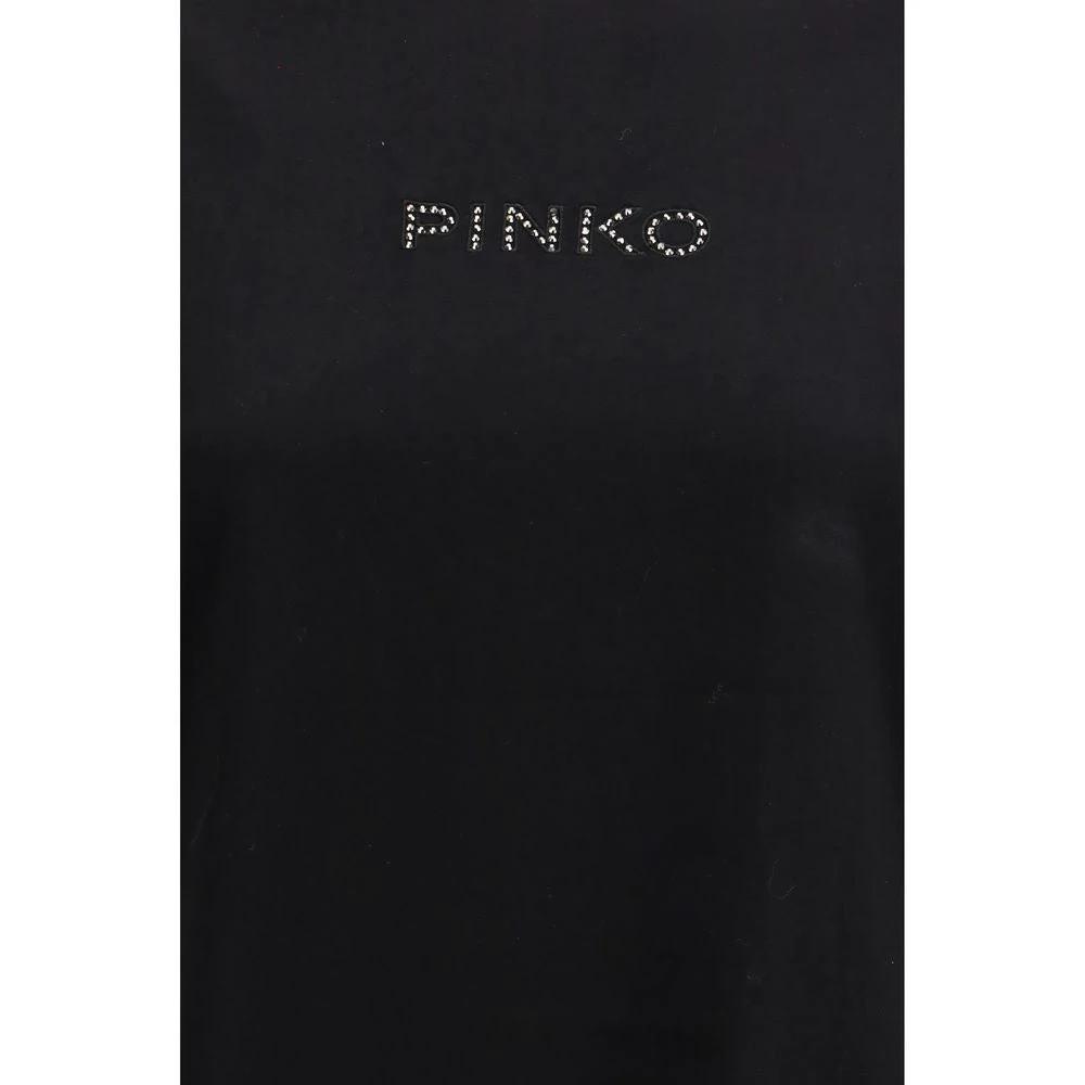 PINKO Black Cotton T-Shirt by PINKO