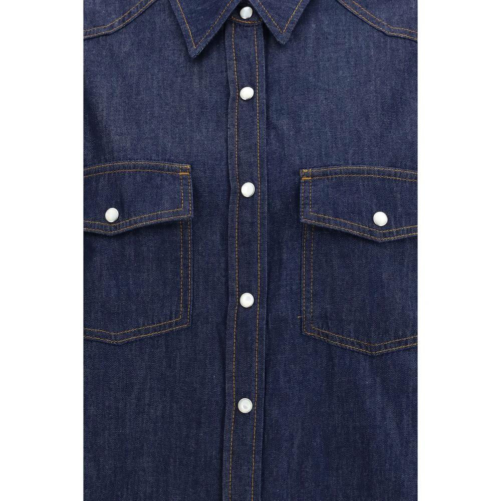 Khaite Blue Denim Shirt