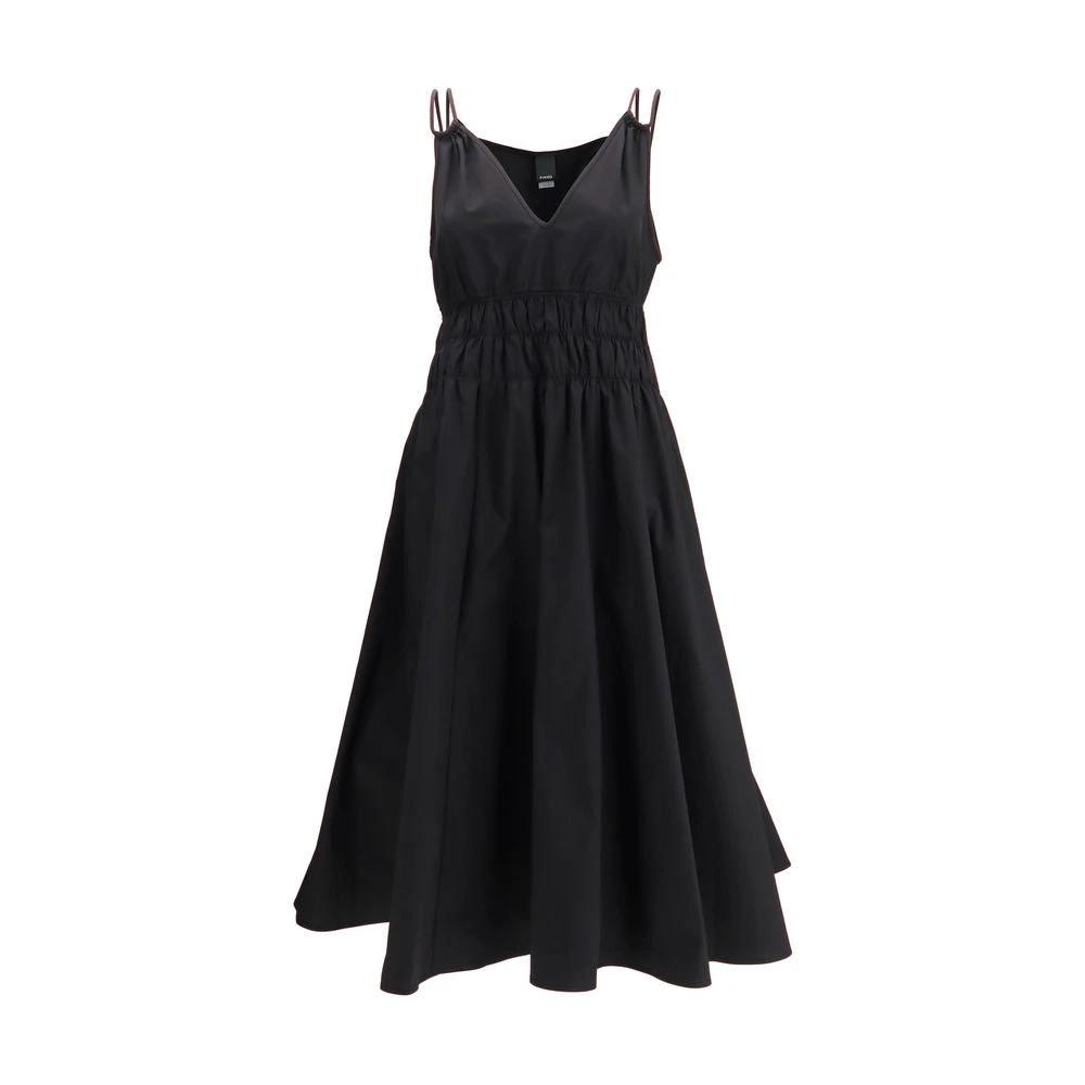 PINKO Black Cotton Casual Dress by PINKO