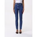 Jean taille haute en denim bleu Elisabetta Franchi