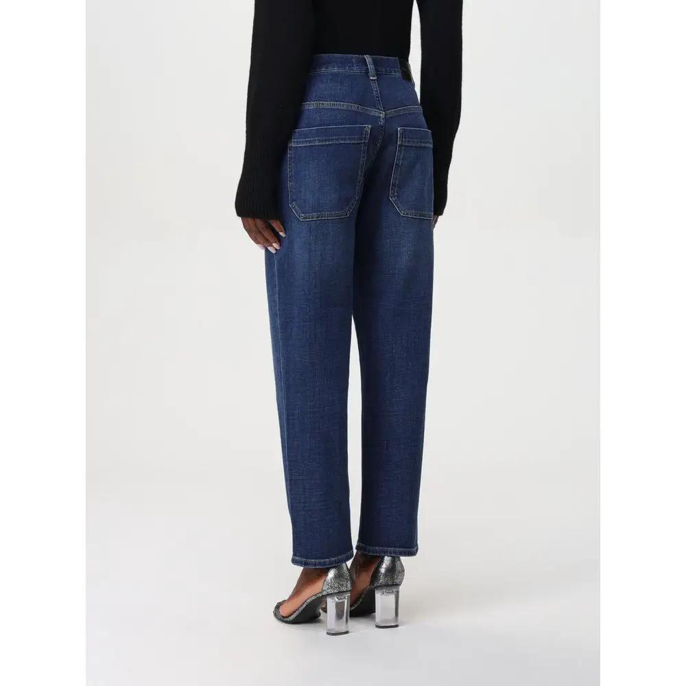 Jean droit en denim bleu PINKO