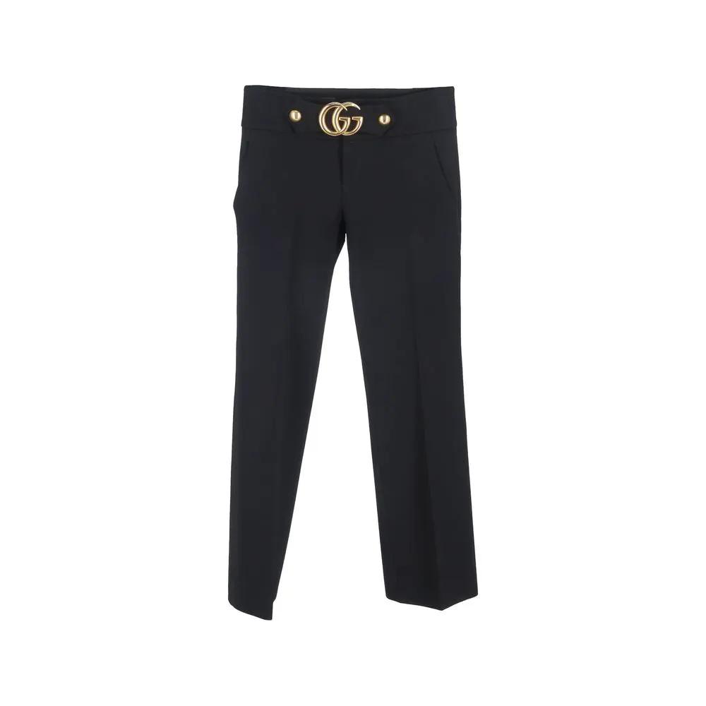 Pantalon habillé Gucci en viscose noire