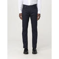 Pantalon décontracté en coton bleu Emporio Armani