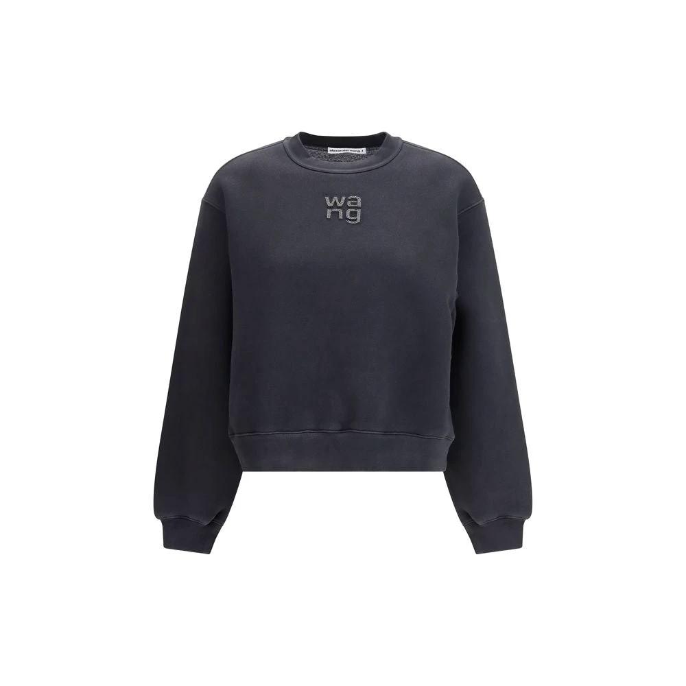 Alexander Wang Black Cotton Sweatshirt by Alexander Wang
