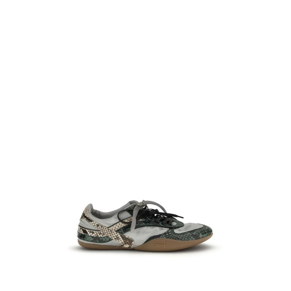 Miu Miu Gray Rubber Athletic Sneakers by Miu Miu