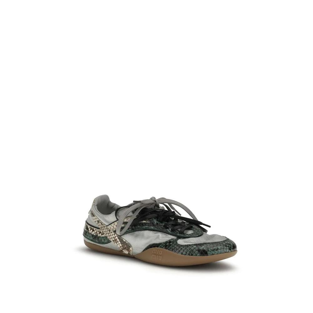 Miu Miu Gray Rubber Athletic Sneakers by Miu Miu