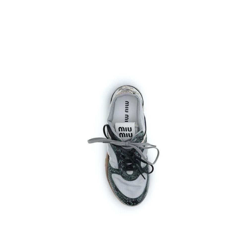 Miu Miu Gray Rubber Athletic Sneakers by Miu Miu