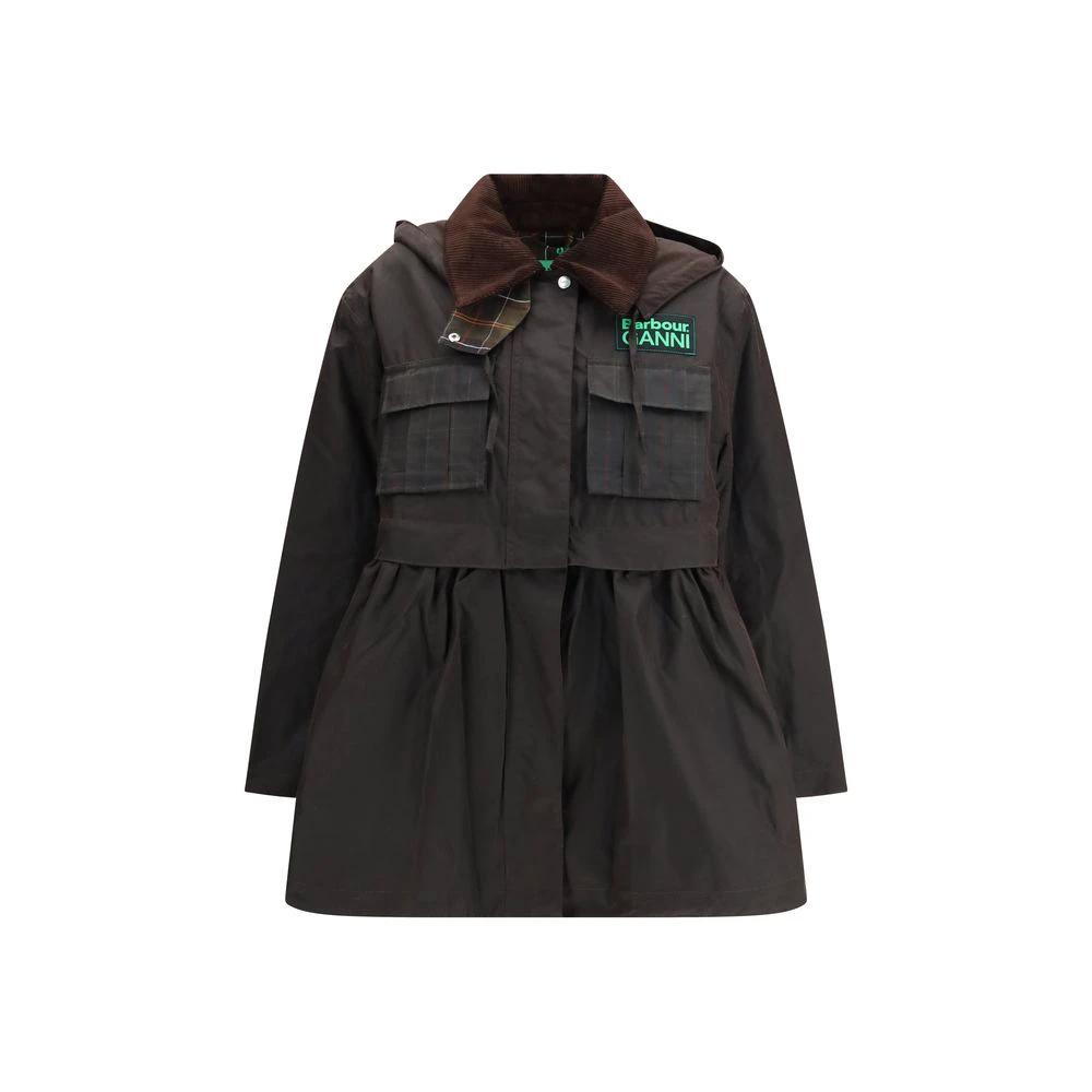 Manteau en coton marron Barbour