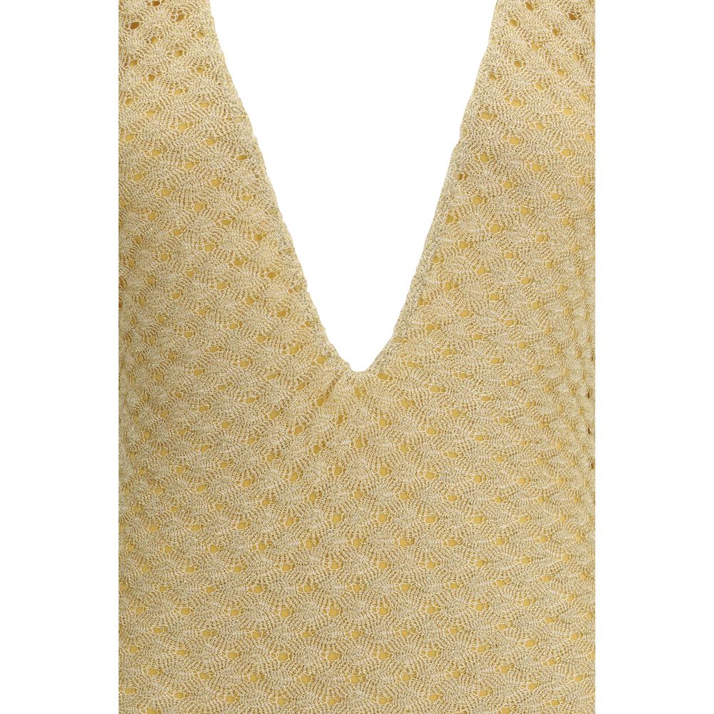 Maillot de bain une pièce Missoni Gold en autres fibres