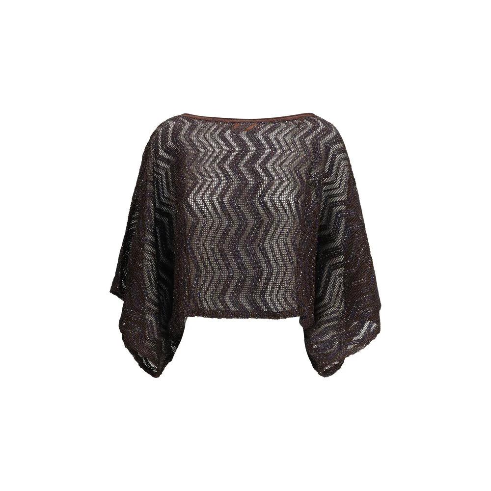 Missoni Brown Viscose Top by Missoni