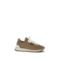 Brunello Cucinelli Beige Rubber Platform Sneakers by Brunello Cucinelli