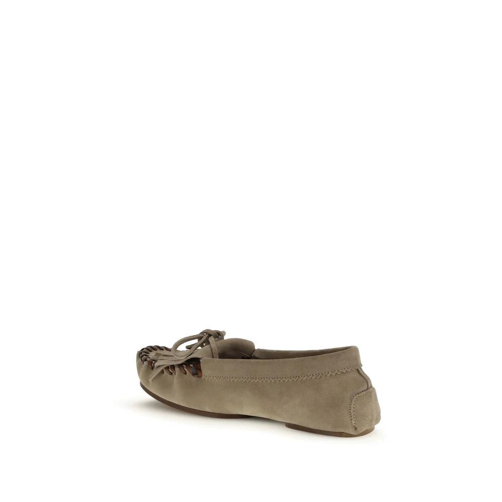 Paris Texas Gray Calf Leather Bos Taurus Moccassin by Paris Texas