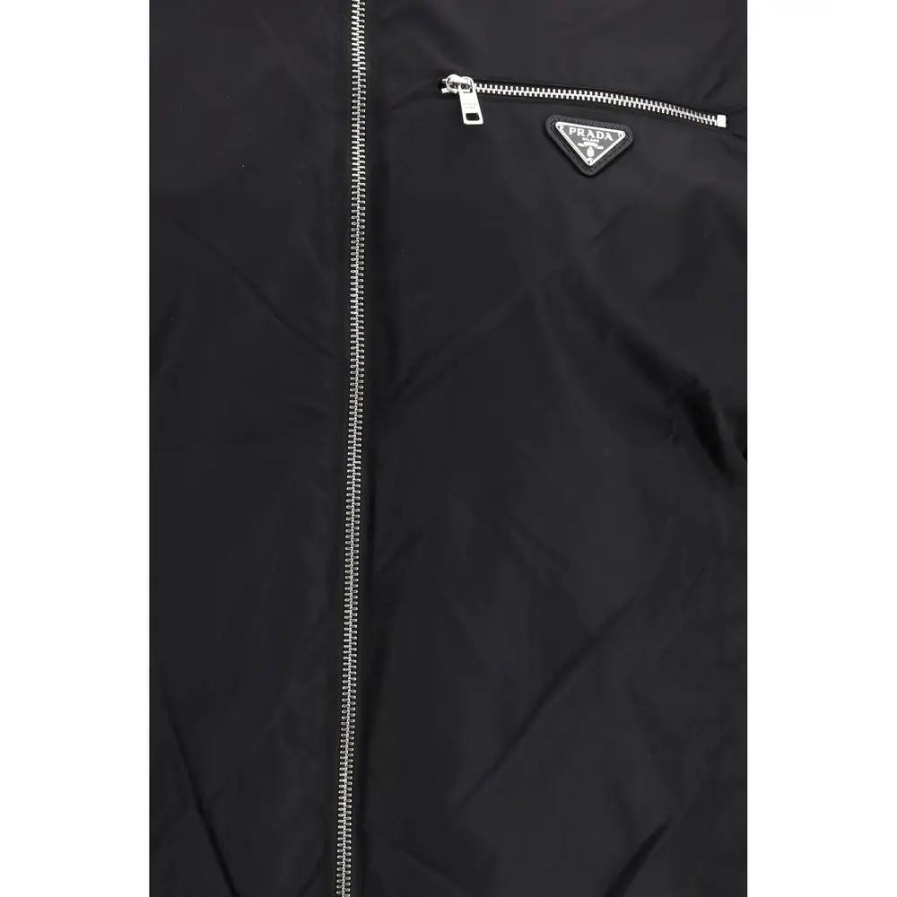 Prada Black Wool Oves Aries Jacket