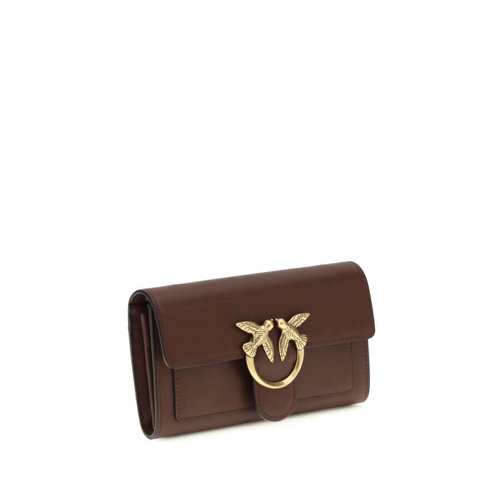PINKO Brown Calf Leather Bos Taurus Shoulder Bag by PINKO