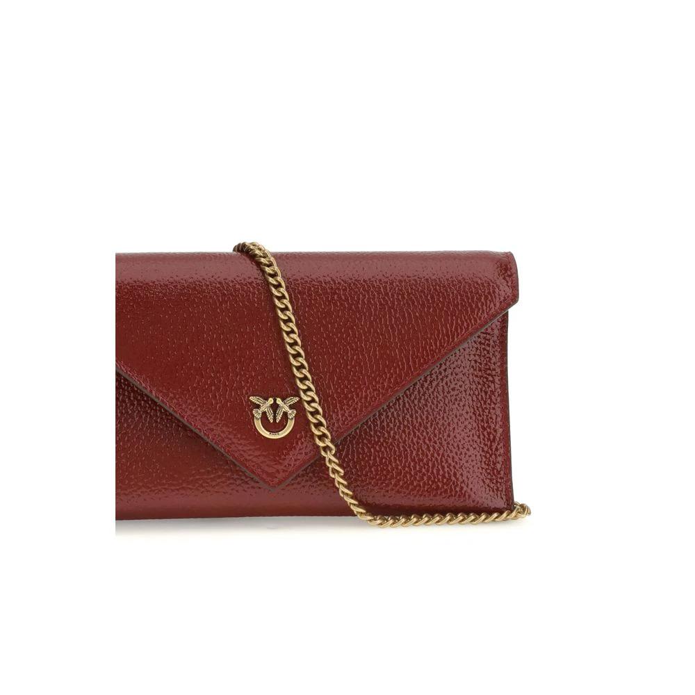 PINKO Bordeaux Calf Leather Bos Taurus Handbag by PINKO