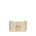 PINKO Beige Calf Leather Bos Taurus Shoulder Bag by PINKO