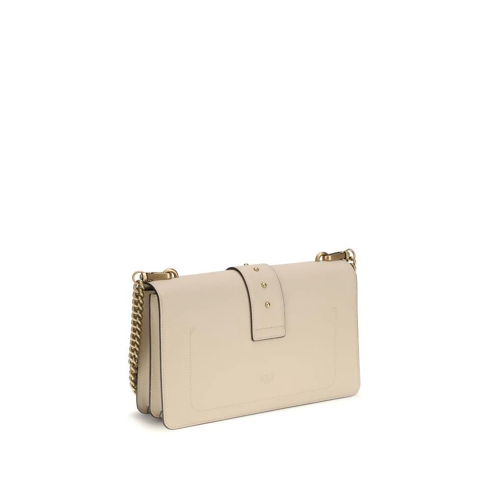 PINKO Beige Calf Leather Bos Taurus Shoulder Bag by PINKO