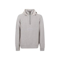 Herno Gray Wool Hoodie by Herno
