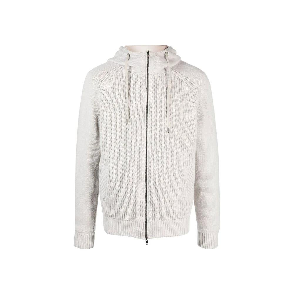 Herno Gray Wool Bomber by Herno